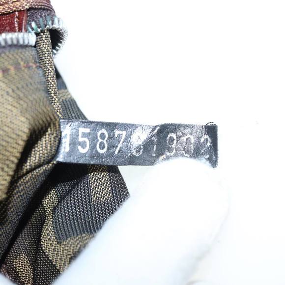 FENDI Zucca Canvas Tote Bag Brown Black Auth bs15988 - Picture 12 of 16